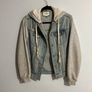 Forever 21 Denim Hoodie Jacket